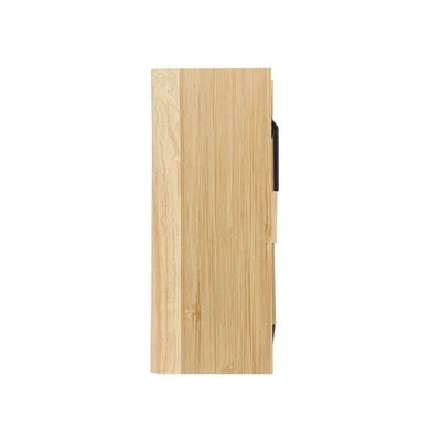 Linea Set of notes, ruler and pen, in bamboo box, with print included, 50 pcs