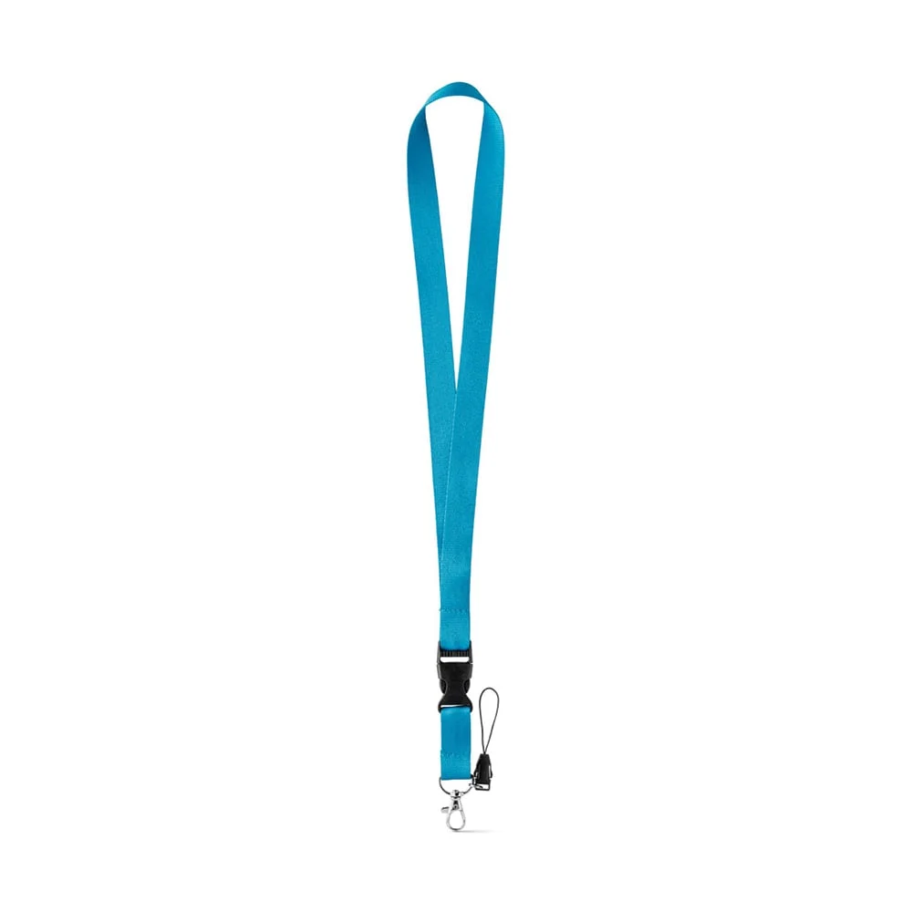 Badge lanyard Anquetil, light blue, 50 pcs