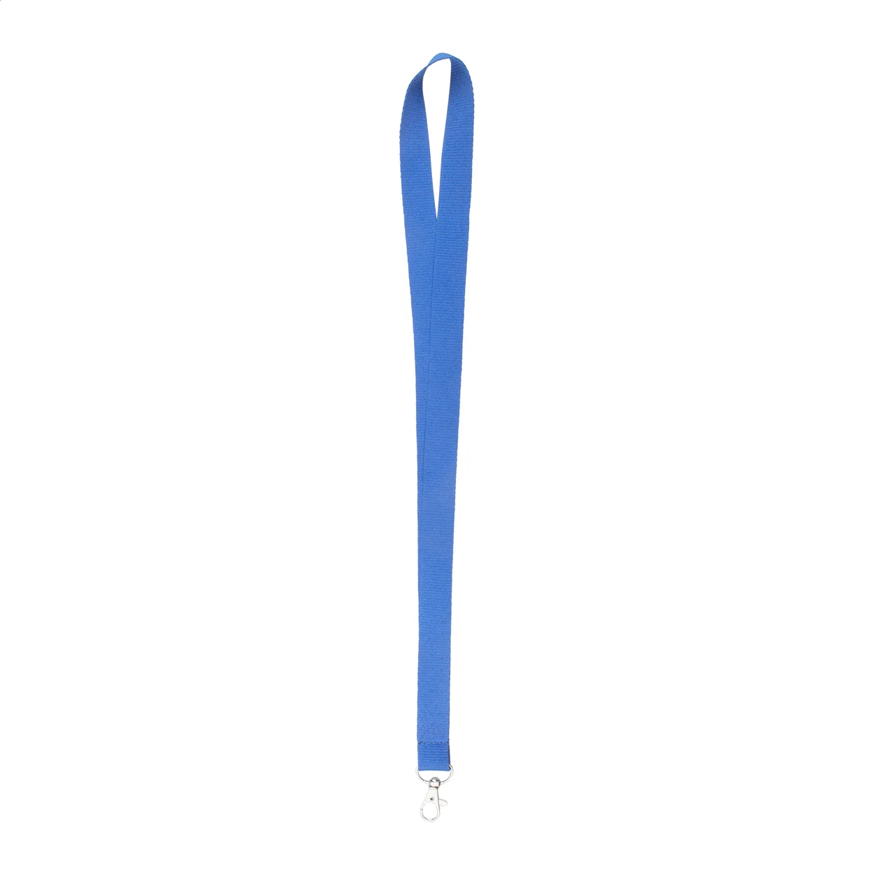 Badge Lanyard with carabiner, 20 x 500 mm, light blue