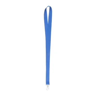 Badge Lanyard with carabiner, 20 x 500 mm, light blue