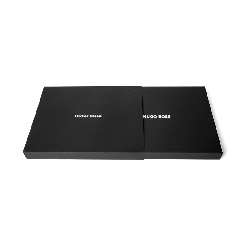 Hugo Boss Folder Arche, A4, with zipper, black