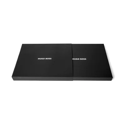 Hugo Boss Folder Arche, A4, with zipper, black