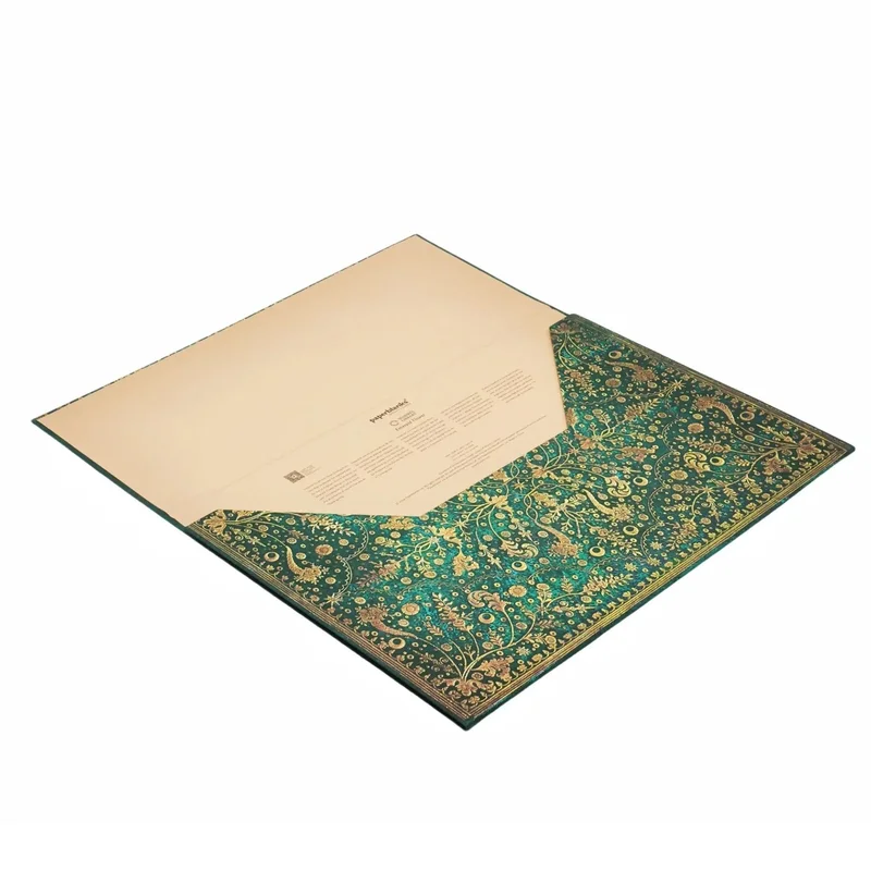 Paperblanks Document Folder Emerald Flower