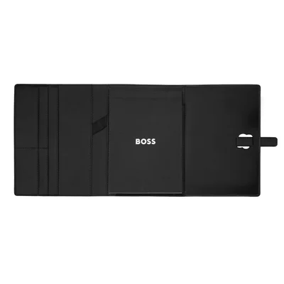 Hugo Boss Conference folder Double B, A5, black-gold