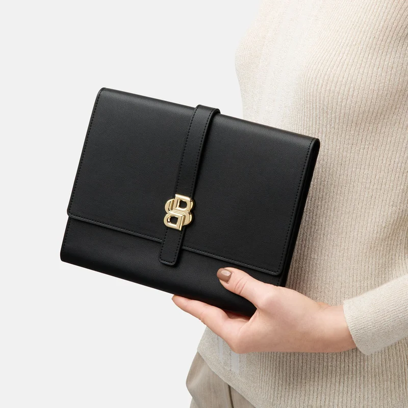 Hugo Boss Conference folder Double B, A5, black-gold