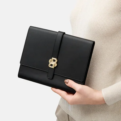Hugo Boss Conference folder Double B, A5, black-gold