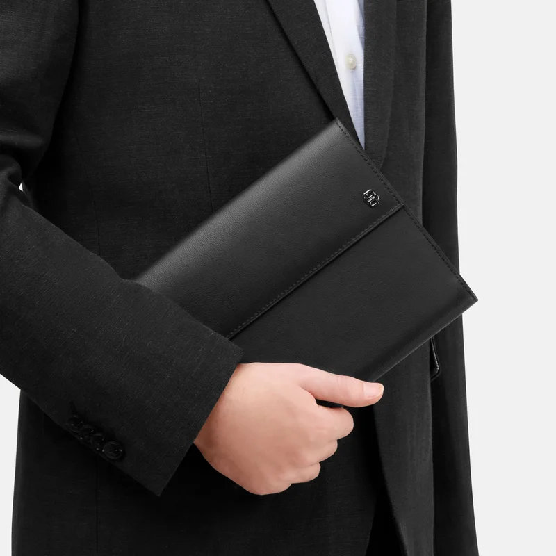 Hugo Boss Конферентна папка Double B, A5, черно-сива