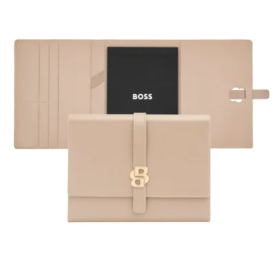 Hugo Boss Conference folder Double B, A5, rose gold