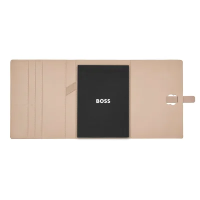 Hugo Boss Conference folder Double B, A5, rose gold