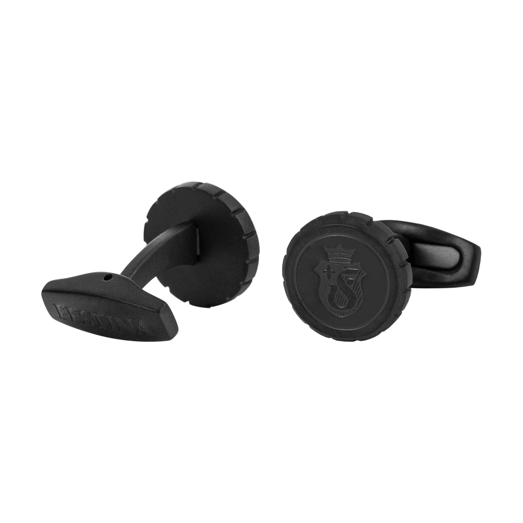 Festina Cufflinks Chronobike, matte, black