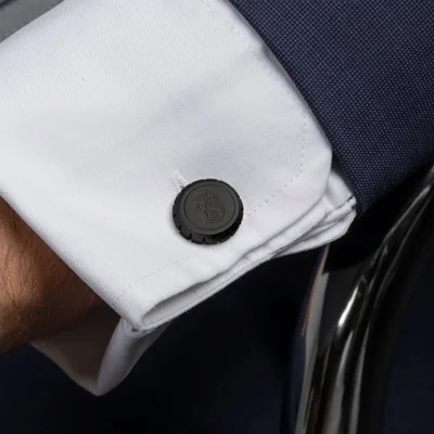 Festina Cufflinks Chronobike, matte, black
