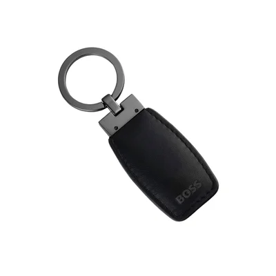 Hugo Boss Keyring Double B, black-grey