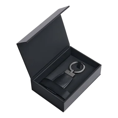 Hugo Boss Keyring Double B, black-grey