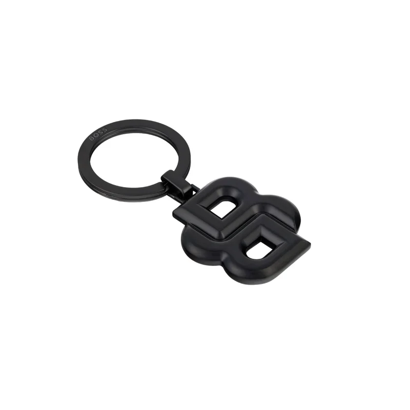 Hugo Boss Keyring Double B, matte black