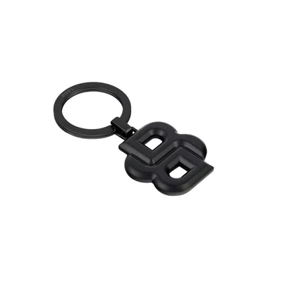 Hugo Boss Keyring Double B, matte black