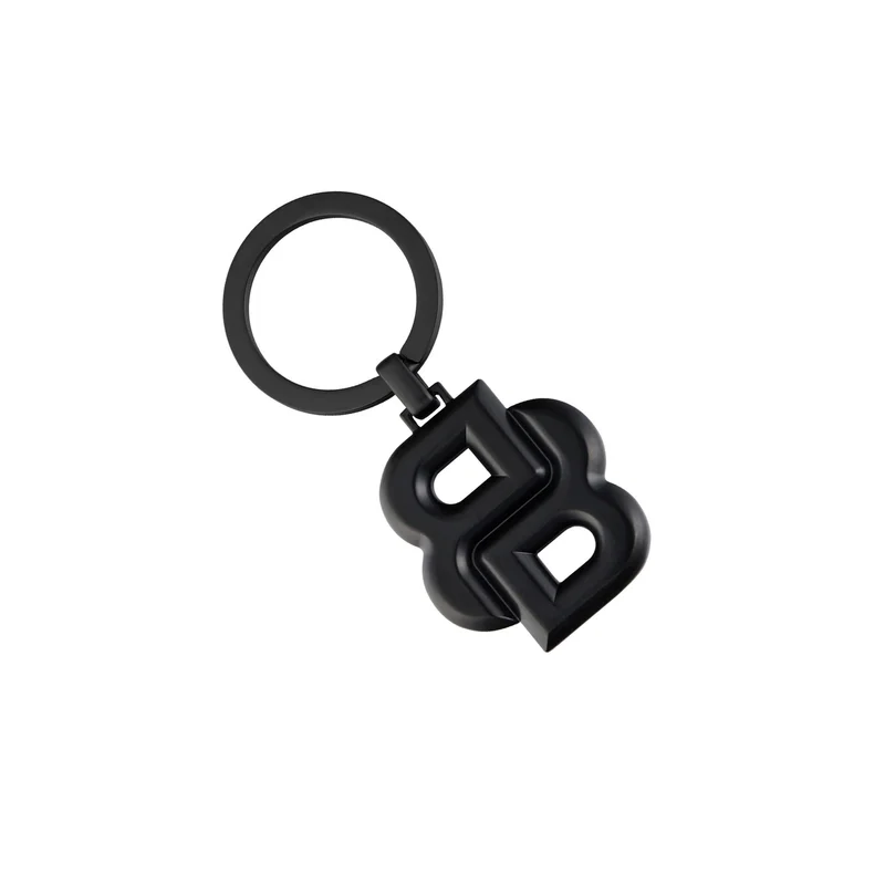 Hugo Boss Keyring Double B, matte black