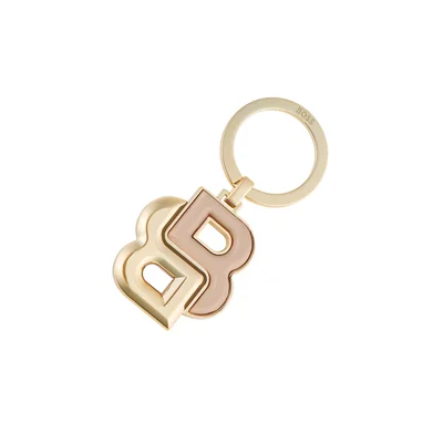 Hugo Boss Keyring Double B, rose gold