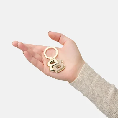Hugo Boss Keyring Double B, rose gold