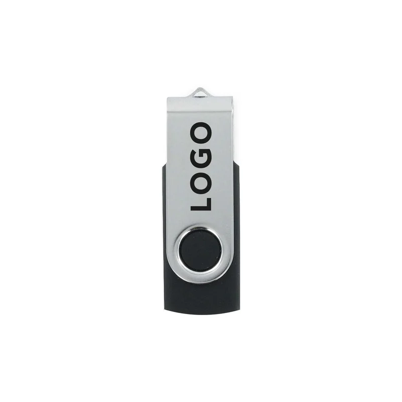 USB Flash drive Swivel, USB 2.0, 16 GB, no logo, black