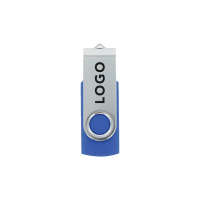 USB Flash Drive Swivel, USB 2.0, 16 GB, unbranded, blue