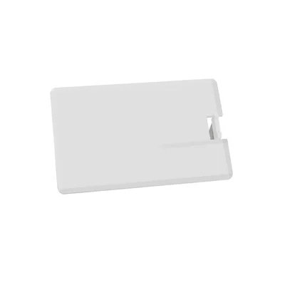 USB Flash Drive Credit Card, USB 2.0, 16 GB, no logo, white