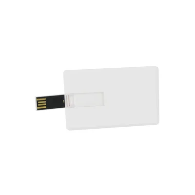 USB Flash Drive Credit Card, USB 2.0, 16 GB, no logo, white
