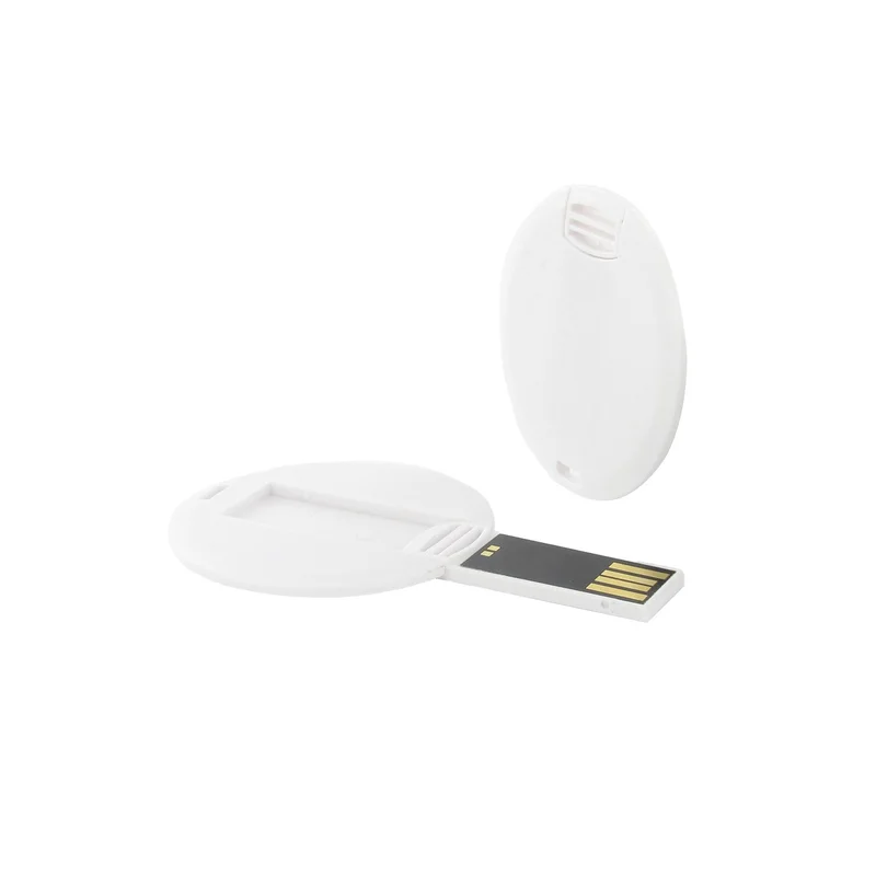 USB flash drive Disc Card, USB 2.0, 16 GB, no logo, white