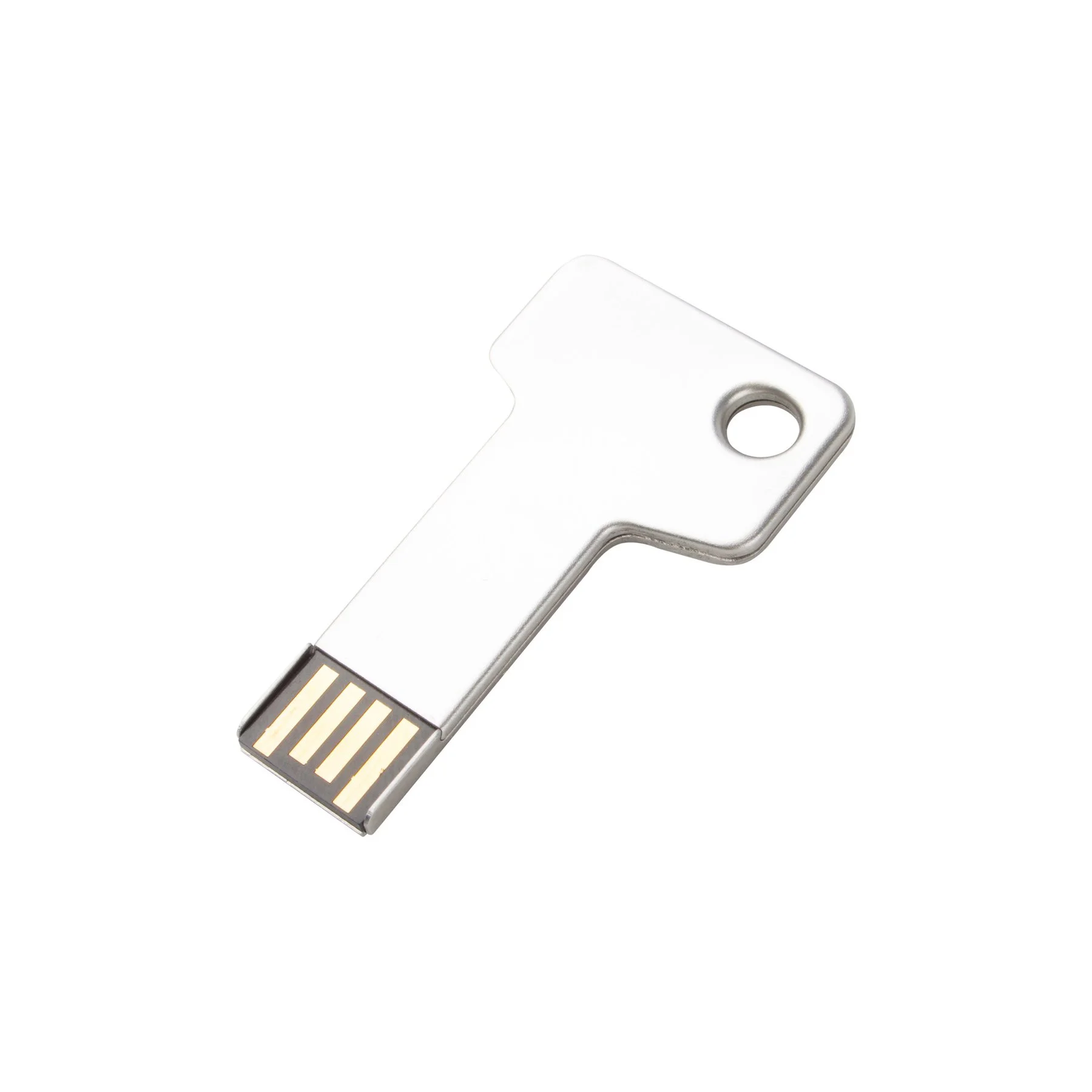 Stick key USB flash drive, USB 2.0, 8 GB, key-shaped, silver