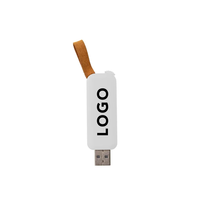 Office 1 USB флаш памет Slide, USB 2.0, 16 GB, без лого, бяла