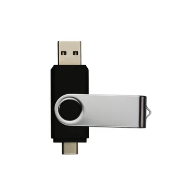 USB Flash drive Swivel, USB 3.0, 16 GB, Type-C OTG, black