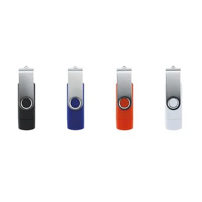 USB Flash drive Swivel, USB 3.0, 16 GB, Type-C OTG, black