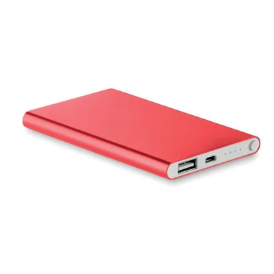 More Than Gifts Power bank Powerflat, 4000 mAh, red