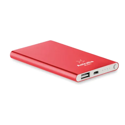 More Than Gifts Power bank Powerflat, 4000 mAh, red