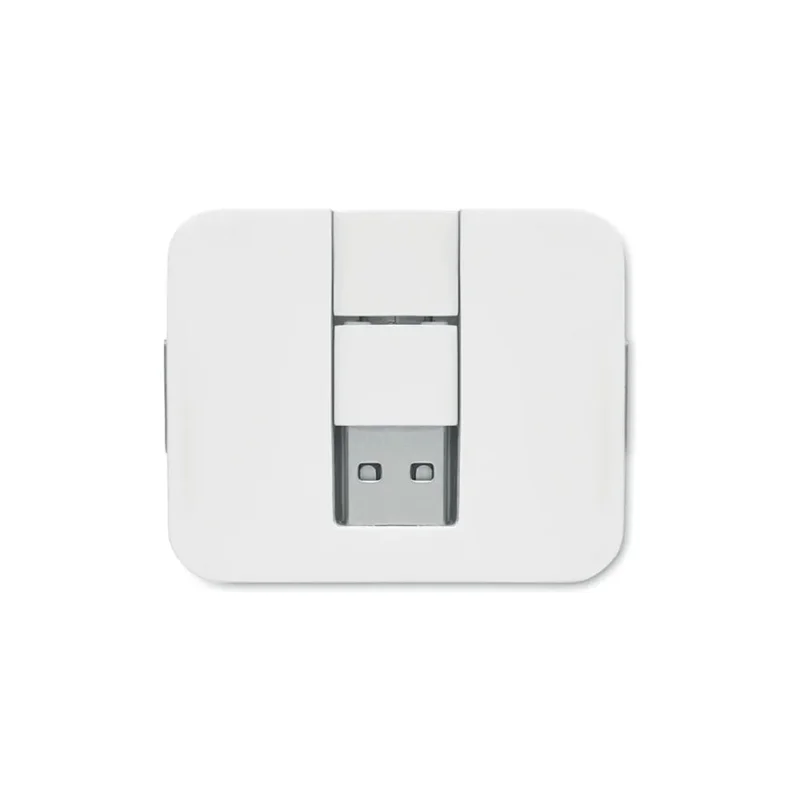More Than Gifts USB хъб, 4 порта 2 х USB Type-A, 2 х USB Type-C, вход Type-C/Type-A, бял