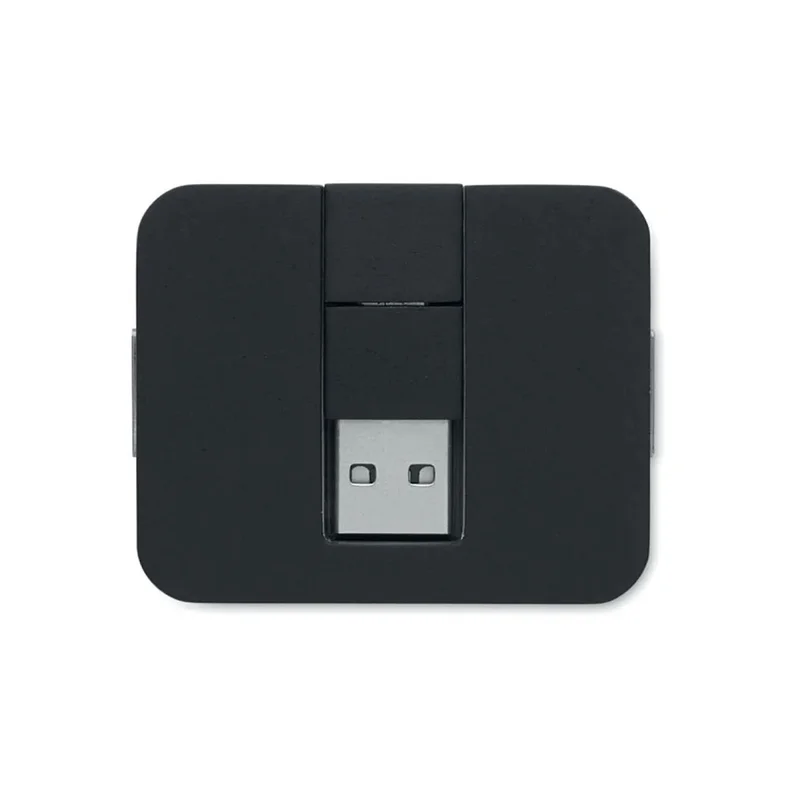 More Than Gifts USB хъб, 4 порта 2 х USB Type-A, 2 х USB Type-C, вход Type-C/Type-A, черен