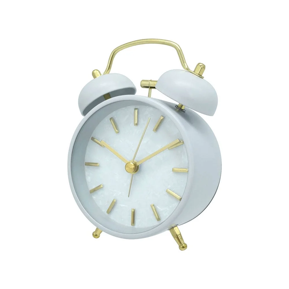 Часовник Takk Tick Tale, настолен, 12 cm, бял