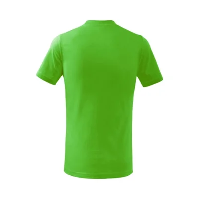 Malfini Детска тениска Basic 138, размер 146 cm, възраст 10 години, зелена ябълка