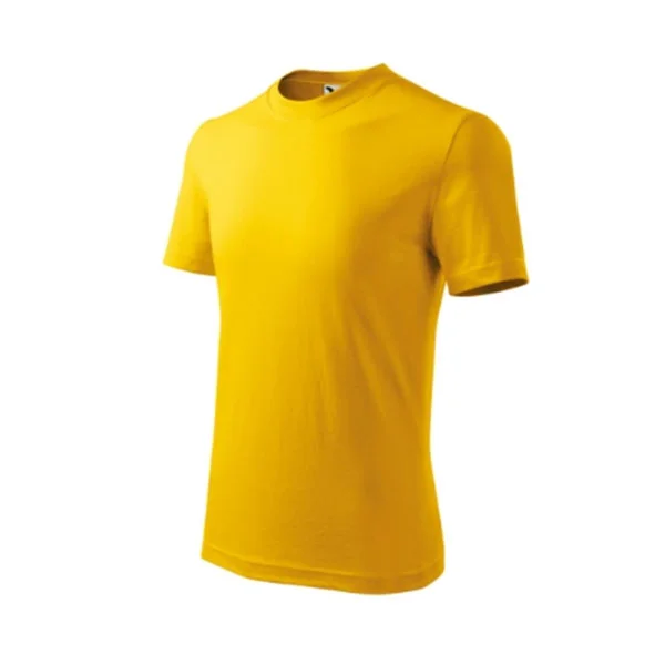 Malfini Детска тениска Basic 138, размер 110 cm, възраст 4 години, жълта