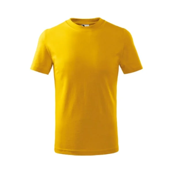 MALFINI BASIC 138 CHILDREN'S T-SHIRT 146CM 10D YELLOW