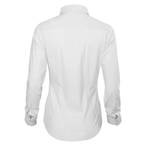 Malfini Women's Pique Dynamic 263 Long Sleeve Shirt, Size L, White