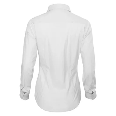 Malfini Women's Pique Dynamic 263 Long Sleeve Shirt, Size L, White
