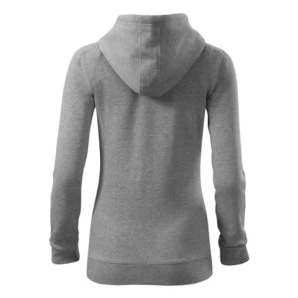 Malfini Women’s sweatshirt Zipper 411, size XL, gray