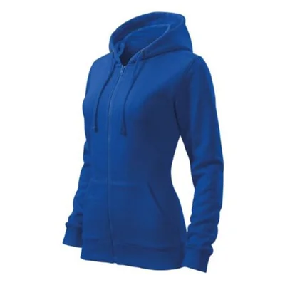 Malfini Women’s sweatshirt Zipper 411, size XS, blue