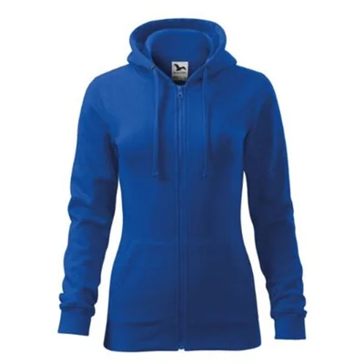 Malfini Women’s sweatshirt Zipper 411, size XS, blue