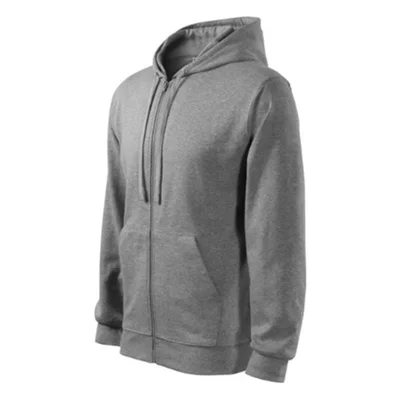 Malfini Men’s sweatshirt Zipper 410, size S, gray