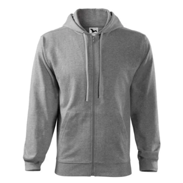 Malfini Men’s sweatshirt Zipper 410, size S, gray
