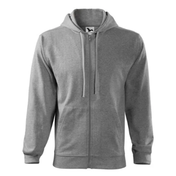 Malfini Men’s sweatshirt Zipper 410, size XXL, gray
