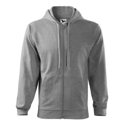 Malfini Men’s sweatshirt Zipper 410, size XXL, gray