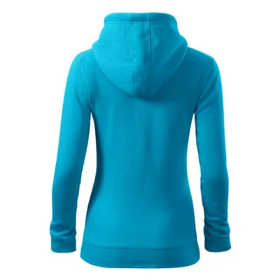 Malfini Дамски суитшърт Zipper 411, размер XS, светлосин