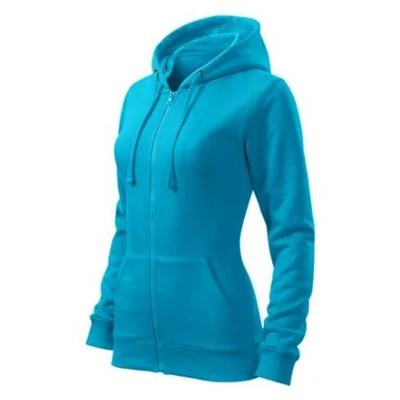 Malfini Women’s Sweatshirt Zipper 411, size S, light blue